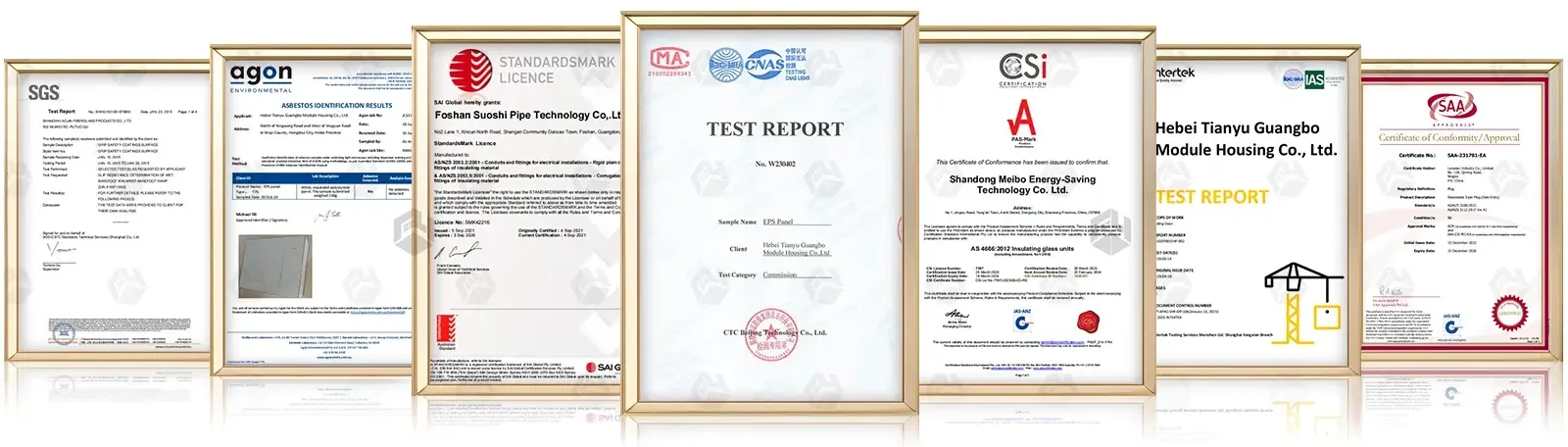 Certificates