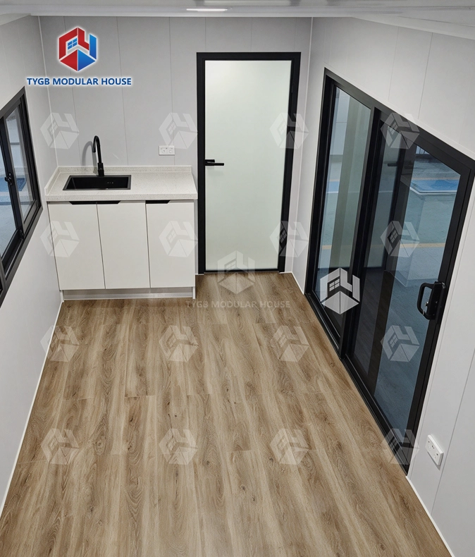 Temporary container office for construction