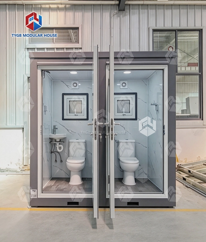 Male and female split portable toilet