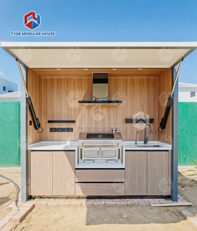 Minimalist Outdoor Kitchen Design